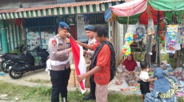 Brimob Aceh, Sambang Desa Dalam Rangka Memeriahkan HUT RI Ke-81
